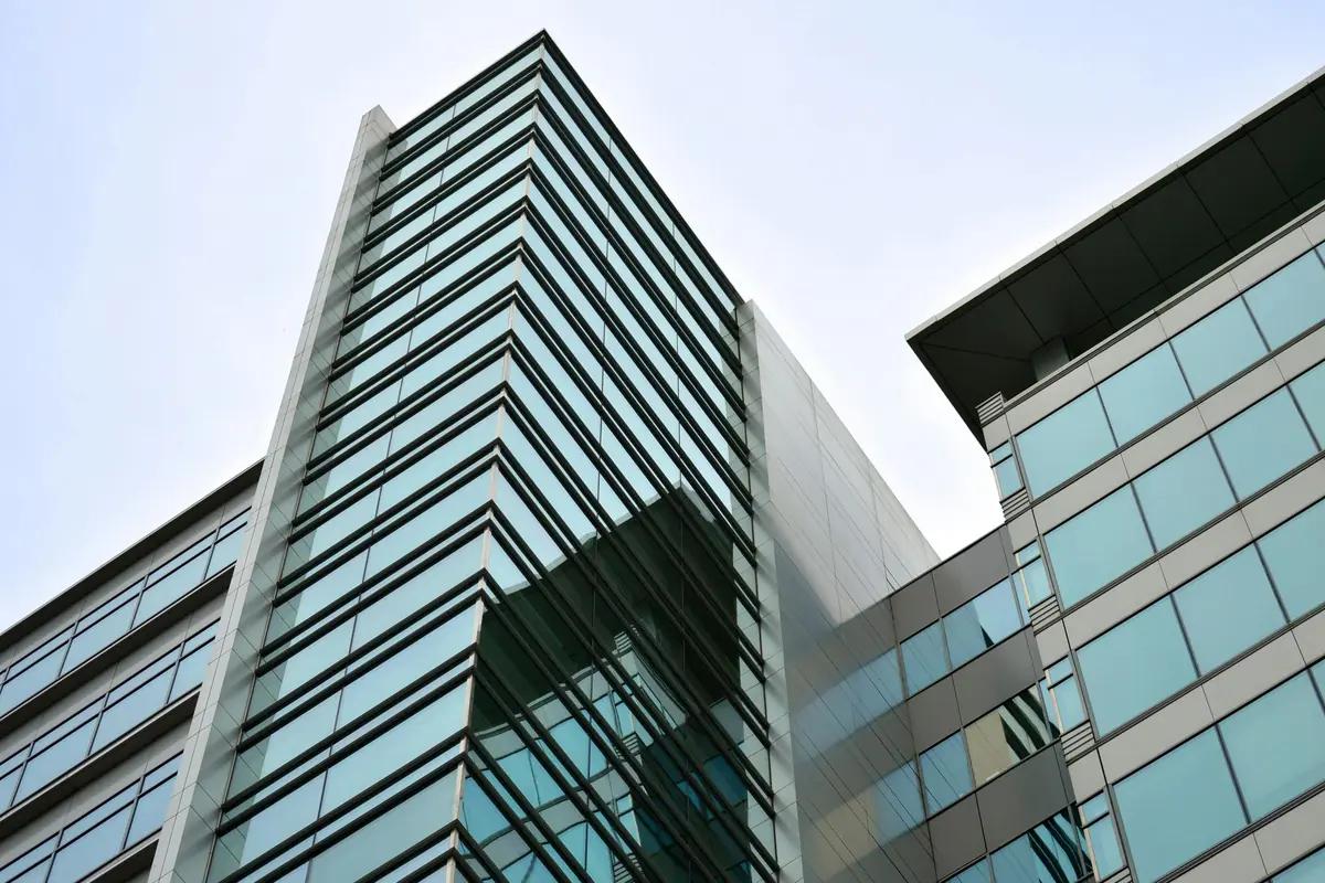 The office tower that houses MoonDive in Noida
